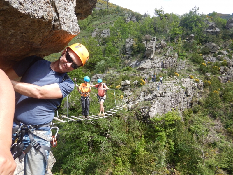 Découverte de la via ferrata en Aveyron