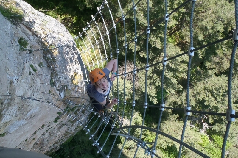 Via ferrata de la canourgue en Lozere